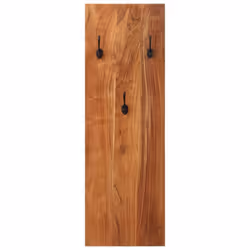 vidaXL 2x Solid Wood Acacia Wall-mounted Coat Racks Wooden Wall Peg Board