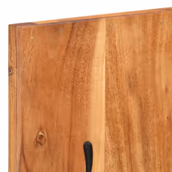vidaXL 2x Solid Wood Acacia Wall-mounted Coat Racks Wooden Wall Peg Board - Additional view 4