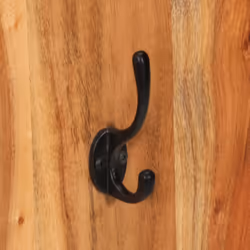 vidaXL 2x Solid Wood Acacia Wall-mounted Coat Racks Wooden Wall Peg Board - Additional view 5