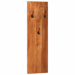 vidaXL 2x Solid Wood Acacia Wall-mounted Coat Racks Wooden Wall Peg Board - Additional view 8