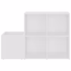 vidaXL Hall Shoe Cabinet White Engineered Wood Home Shoe Storage Organiser - Additional view 5