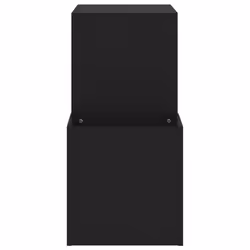 vidaXL Hall Shoe Cabinet Black Engineered Wood Home Shoe Storage Organiser - Additional view 6