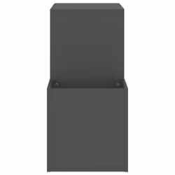 vidaXL Hall Shoe Cabinet Grey Engineered Wood Home Shoe Storage Organisers - Additional view 6