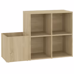 vidaXL Hall Shoe Cabinet Sonoma Oak Engineered Wood Shoe Storage Organiser