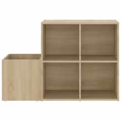 vidaXL Hall Shoe Cabinet Sonoma Oak Engineered Wood Shoe Storage Organiser - Additional view 5