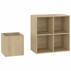 vidaXL Hall Shoe Cabinet Sonoma Oak Engineered Wood Shoe Storage Organiser - Additional view 7