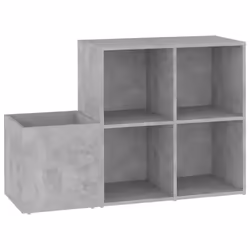 vidaXL Hall Shoe Cabinet Concrete Grey Engineered Wood Shoe Storage Organiser