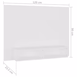 vidaXL Wall TV Cabinet White Chipboard Wall Side Plasma Hifi Stereo Cabinet - Additional view 4