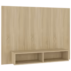 vidaXL Wall TV Cabinet Sonoma Oak Chipboard Side Plasma Hifi Stereo Cabinet