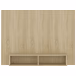 vidaXL Wall TV Cabinet Sonoma Oak Chipboard Side Plasma Hifi Stereo Cabinet
