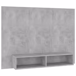 vidaXL Wall TV Cabinet Concrete Grey Engineered Wood Plasma Stereo Cabinet