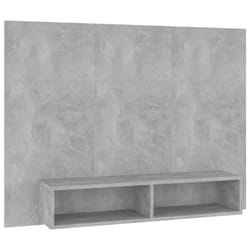 vidaXL Wall TV Cabinet Concrete Grey Engineered Wood Plasma Stereo Cabinet