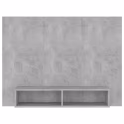 vidaXL Wall TV Cabinet Concrete Grey Engineered Wood Plasma Stereo Cabinet