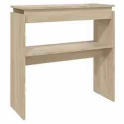 vidaXL Console Table Sonoma Oak Engineered Wood Indoor Couch Accent Side Table - Additional view 2
