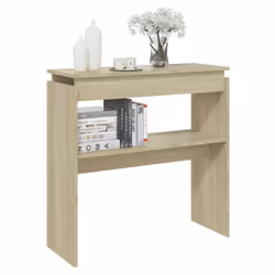 vidaXL Console Table Sonoma Oak Engineered Wood Indoor Couch Accent Side Table - Additional view 3