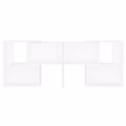 vidaXL TV Cabinet White Engineered Wood Indoor Stereo Cabinet TV Stand Unit