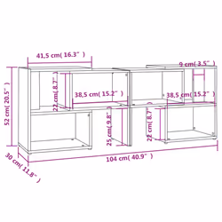 vidaXL TV Cabinet High Gloss Black Engineered Wood Stereo Cabinet TV Stand - Additional view 4