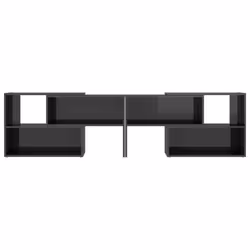 vidaXL TV Cabinet High Gloss Grey Engineered Wood Sideboard Plasma Cabinet - Additional view 5