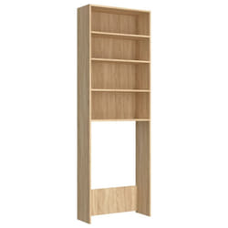 vidaXL Washing Machine Cabinet Sonoma Oak Home Indoor Bathroom Storage Rack