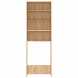 vidaXL Washing Machine Cabinet Sonoma Oak Home Indoor Bathroom Storage Rack