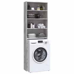 vidaXL Washing Machine Cabinet Concrete Grey Home Laundry Room Rack Cupboard - Additional view 5
