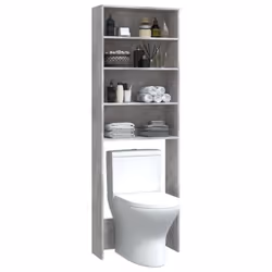 vidaXL Washing Machine Cabinet Concrete Grey Home Laundry Room Rack Cupboard - Additional view 6