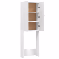vidaXL Washing Machine Cabinet White Bathroom Laundry Room Cupboard Shelf - Additional view 5