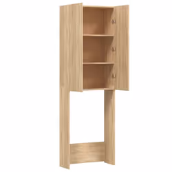 vidaXL Washing Machine Cabinet Sonoma Oak Bathroom Laundry Room Cupboard Shelf - Additional view 5