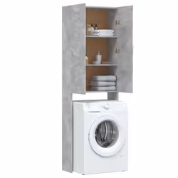 vidaXL Washing Machine Cabinet Concrete Grey Bathroom Laundry Room Cupboard - Additional view 6