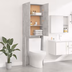 vidaXL Washing Machine Cabinet Concrete Grey Bathroom Laundry Room Cupboard - Additional view 8