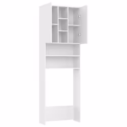 vidaXL Washing Machine Cabinet White Bathroom Laundry Room Cupboard Shelf
