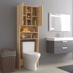 vidaXL Washing Machine Cabinet Sonoma Oak Bathroom Laundry Room Cupboard Shelf - Additional view 7