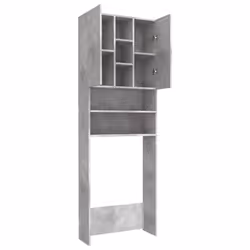 vidaXL Washing Machine Cabinet Concrete Grey Bathroom Laundry Room Cupboard