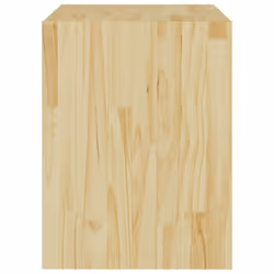 vidaXL 2x Solid Pinewood Bedside Cabinets Bedroom Nightstand Bed Side Cabinet - Additional view 6