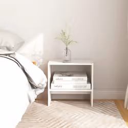 VidaXL 808055 nightstand/bedside table White