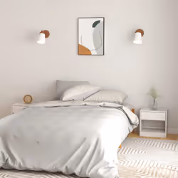 VidaXL 808066 nightstand/bedside table White