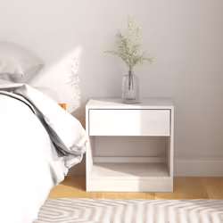 VidaXL 808066 nightstand/bedside table White