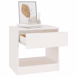 VidaXL 808066 nightstand/bedside table White - Additional view 4