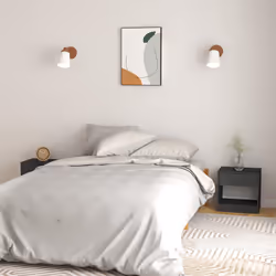 VidaXL 808068 nightstand/bedside table Grey