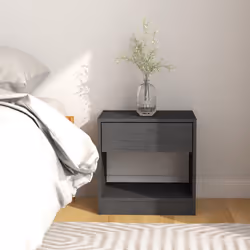 VidaXL 808068 nightstand/bedside table Grey