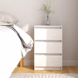 VidaXL 808085 nightstand/bedside table White - Additional view 2