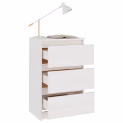VidaXL 808085 nightstand/bedside table White - Additional view 3