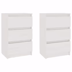 VidaXL 808086, White, Pinewood, 400 mm, 295 mm, 640 mm, 2 pc(s)