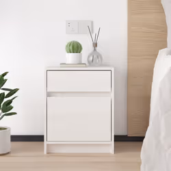 VidaXL 808125 nightstand/bedside table White