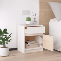VidaXL 808125 nightstand/bedside table White - Additional view 4