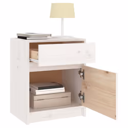 VidaXL 808126 nightstand/bedside table White - Additional view 5