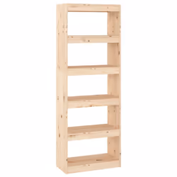 vidaXL Solid Wood Pine Book Cabinet/Room Divider Partition Home Organiser