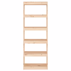 vidaXL Solid Wood Pine Book Cabinet/Room Divider Partition Home Organiser