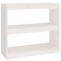 VidaXL 808189, White, Wood, Wood, Pinewood, 800 mm, 300 mm