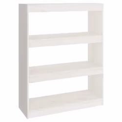 VidaXL 808194, White, Wood, Wood, Pinewood, 800 mm, 300 mm